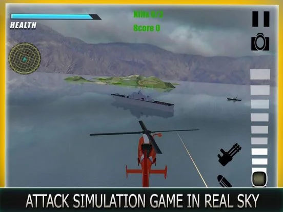 Изображение игры: Heli Fight Seawar