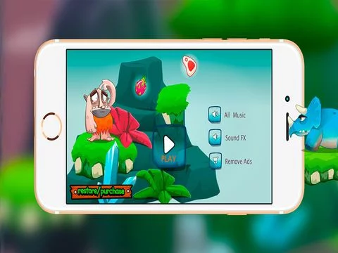 Изображение игры: Caveman Escaping Dinosaurs