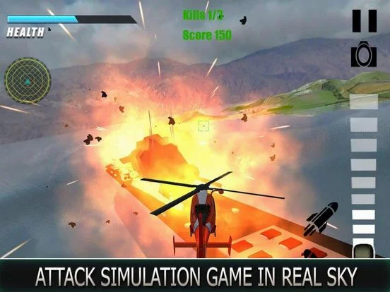 Изображение игры: Heli Fight Seawar