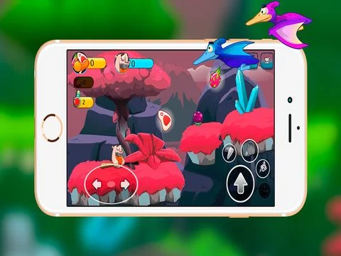 Изображение игры: Caveman Escaping Dinosaurs