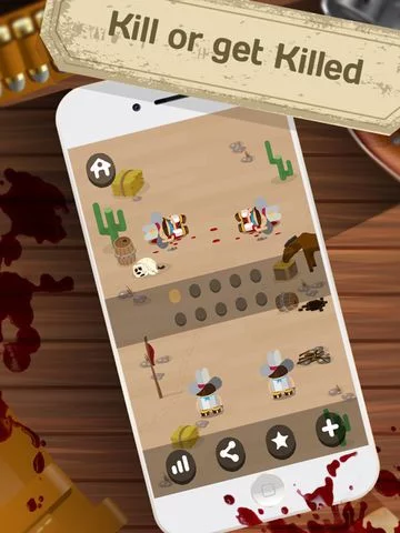 Изображение игры: El Bandito - Ready Steady Shoot - Addicting Cowboy Gunslinger One Touch Phone Game
