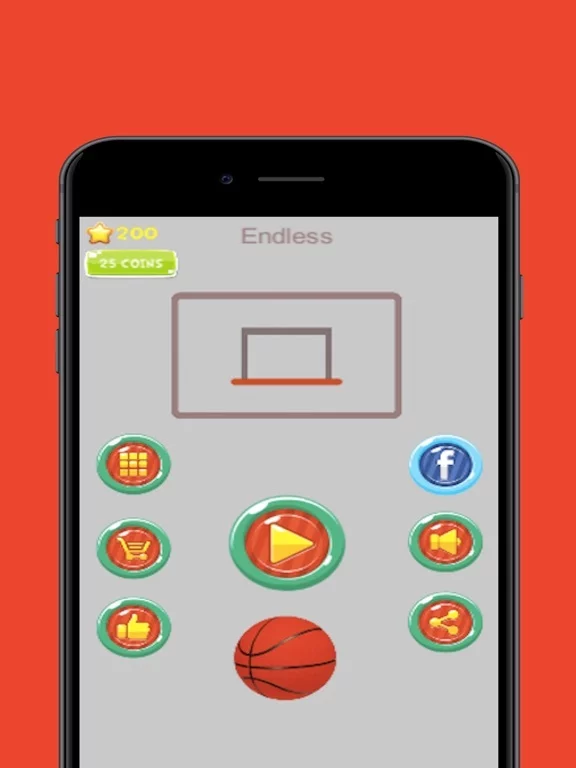 Изображение игры: 2d BasketBall Hoops