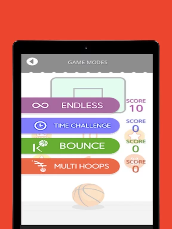 Изображение игры: Basketball 2D shooter Game