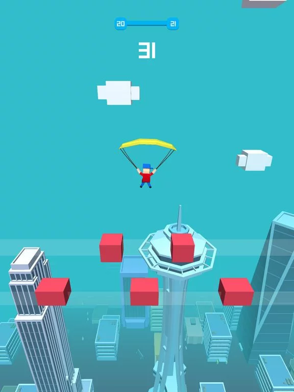 Изображение игры: Sky Diving Challenge