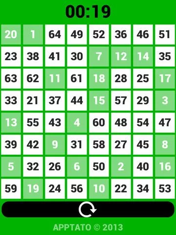 Изображение игры: 1 to 64 Numbers Challenge