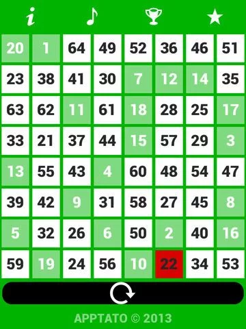 Изображение игры: 1 to 64 Numbers Challenge