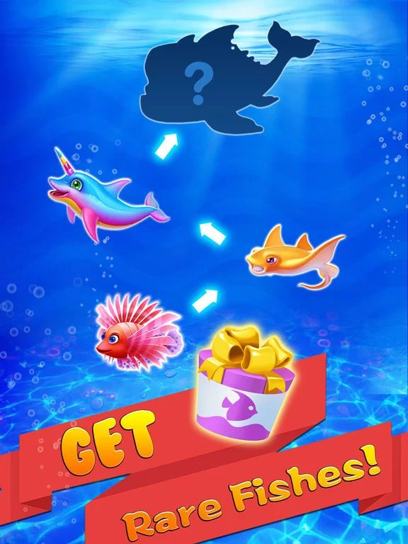Изображение игры: Merge Fish - Idle Tycoon Game