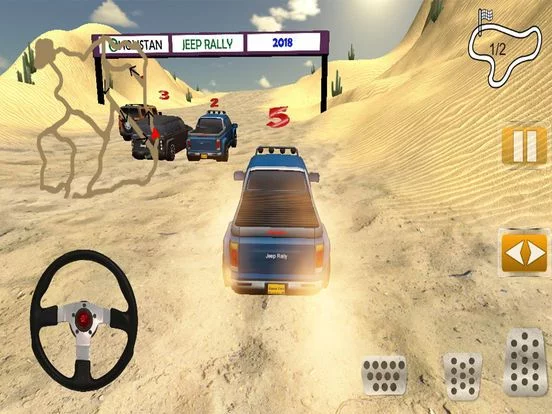 Изображение игры: Jeep Rally In Desert