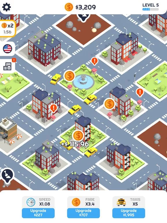 Изображение игры: Taxi Idle 3D