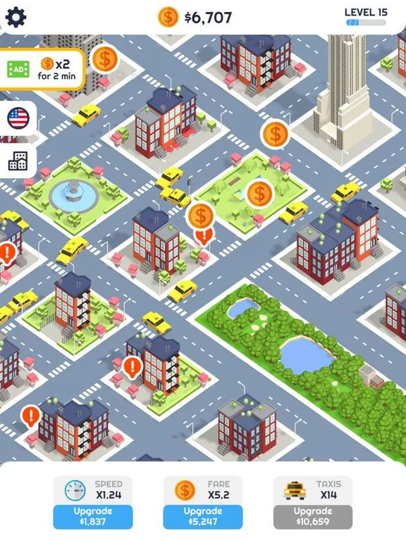 Изображение игры: Taxi Idle 3D