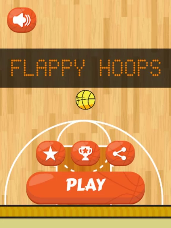 Изображение игры: Flappy Hoops Basketball Dunk