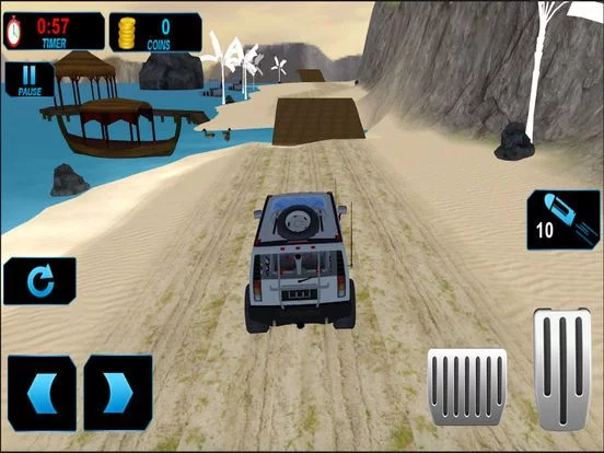 Изображение игры: Xtreme Beach Stunt: Offroad Hummer Track