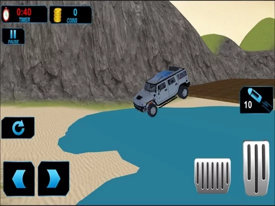 Изображение игры: Xtreme Beach Stunt: Offroad Hummer Track