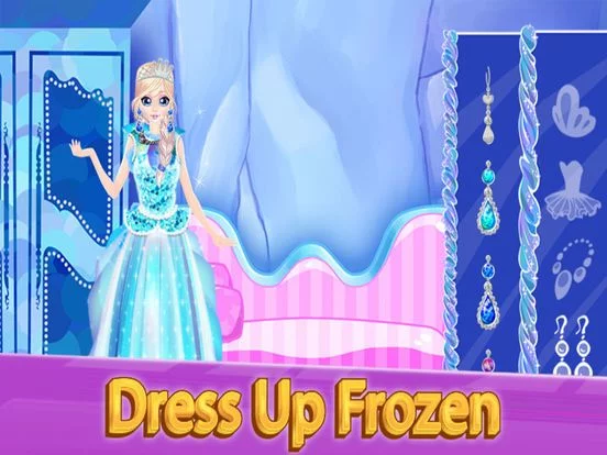 Изображение игры: Ice Ballerina: Dress Up Snow