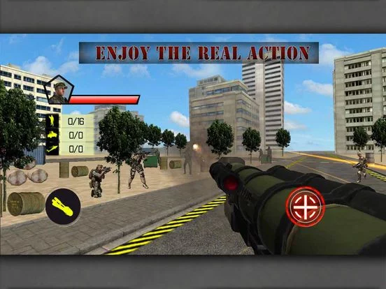 Изображение игры: Real Weapon Enemy Destruction: RPG and Machine Gun