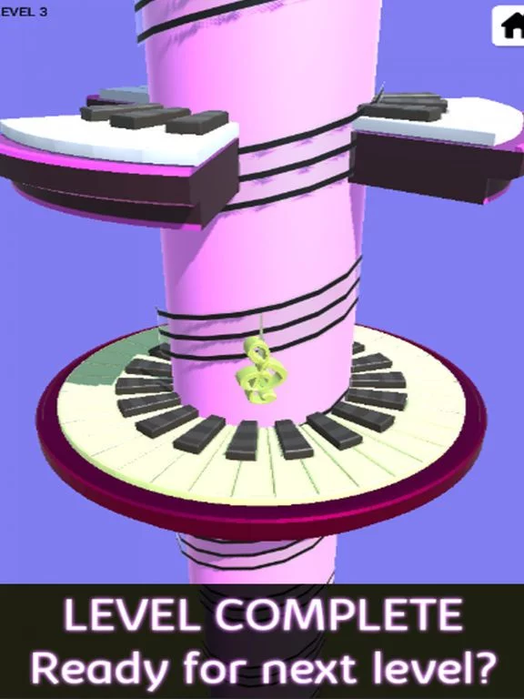 Изображение игры: Piano Spiral: Helix Tiles Jump