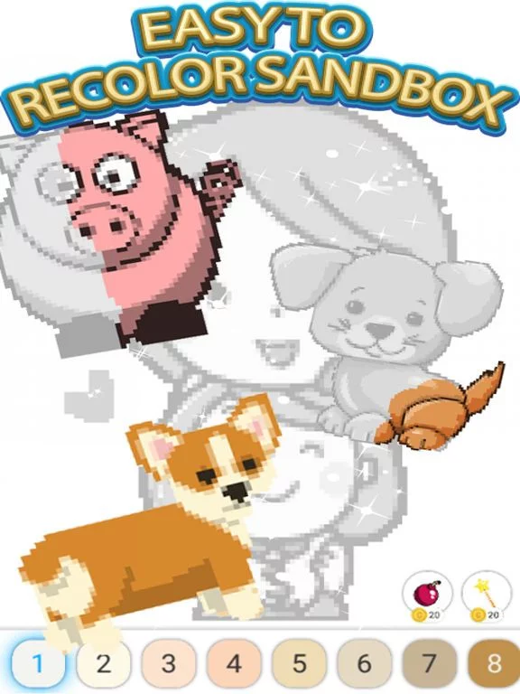 Изображение игры: Pixel Art Color By Number Ω