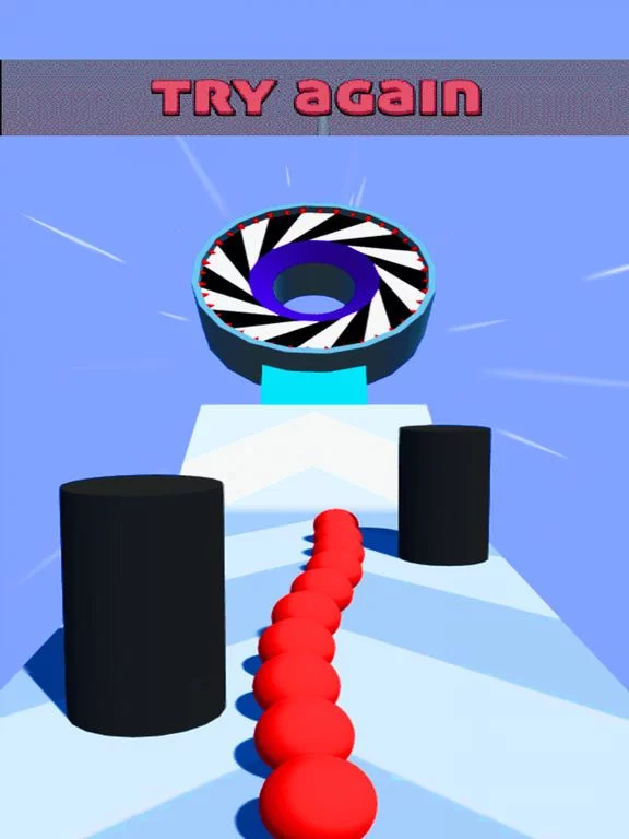 Изображение игры: Round Hit Helix Ball