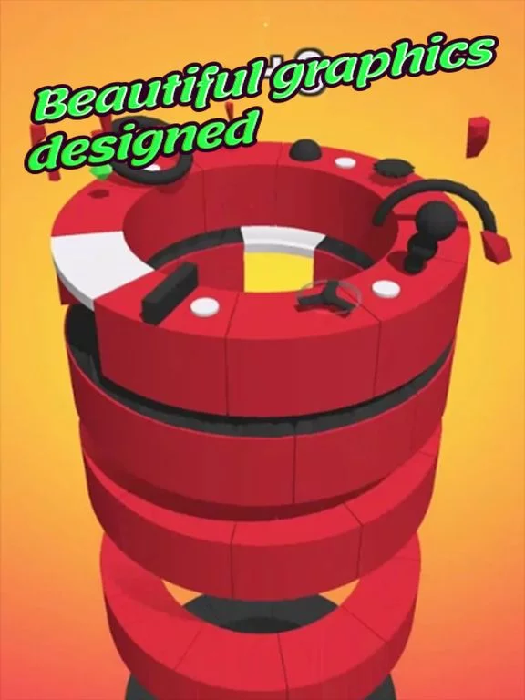 Изображение игры: Hoop Smash: Fire Balls Jump