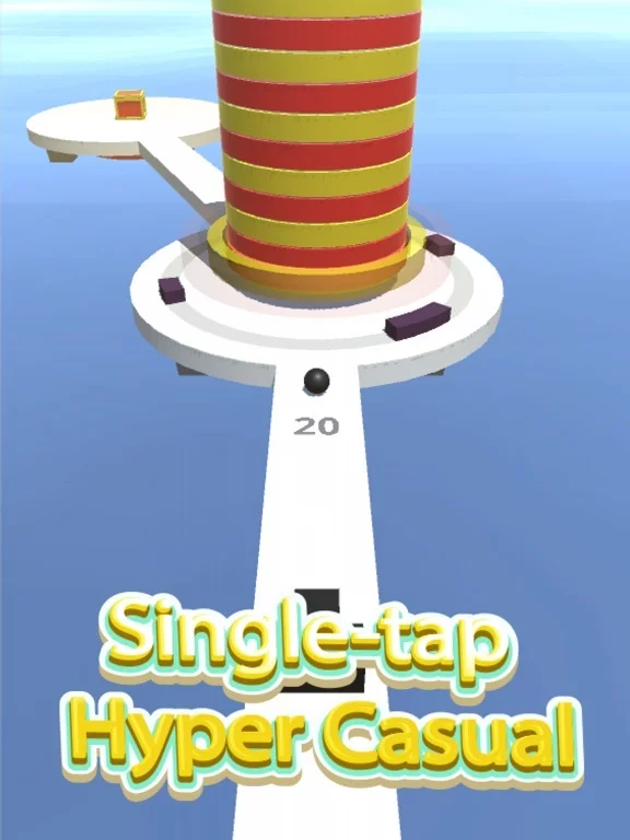 Изображение игры: Hoop Smash: Helix Tower