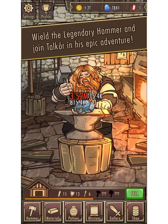Изображение игры: Medieval Clicker Blacksmith
