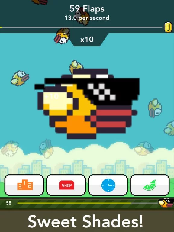 Изображение игры: Super Flappy Clickers