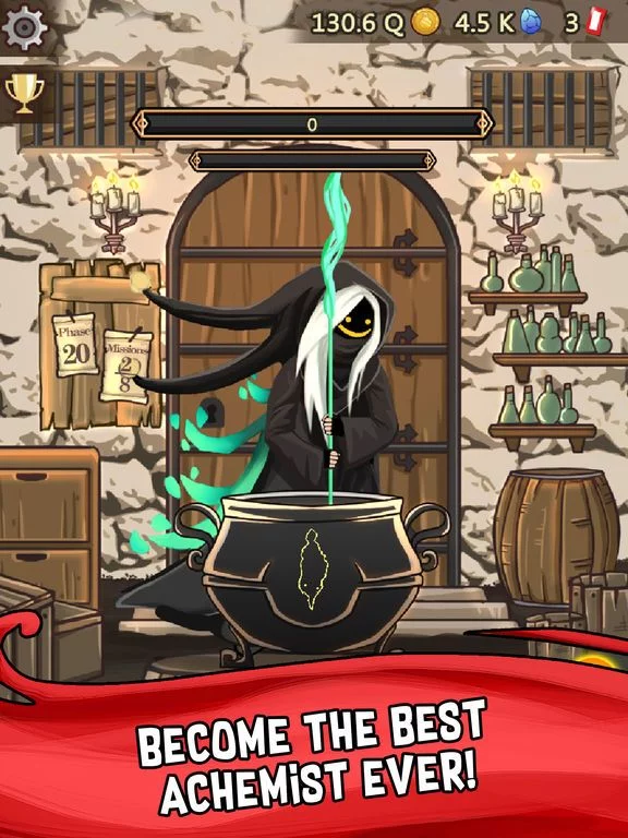 Изображение игры: Medieval Clicker Alchemy