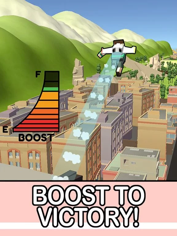Изображение игры: Jetpack Hop