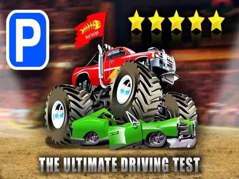 Изображение игры: Monster Truck Jam - Expert Car Parking School Real Life Driver Sim Park In Bay Racing Games