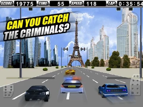 Изображение игры: A Cop Chase Car Race 3D FREE - By Dead Cool Apps
