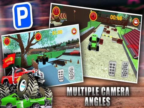 Изображение игры: Monster Truck Jam - Expert Car Parking School Real Life Driver Sim Park In Bay Racing Games