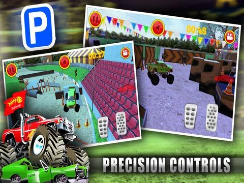 Изображение игры: Monster Truck Jam - Expert Car Parking School Real Life Driver Sim Park In Bay Racing Games