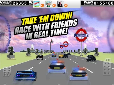 Изображение игры: Cop Chase Car Race Multiplayer Edition 3D FREE - By Dead Cool Apps