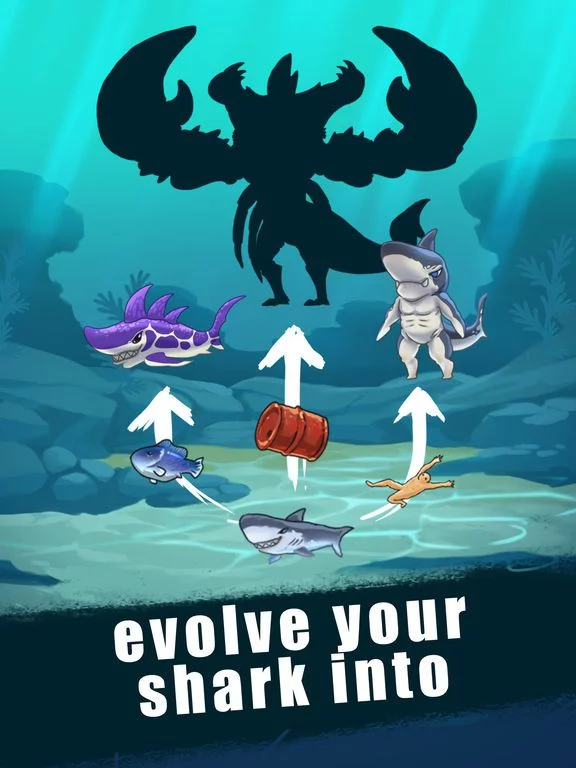 Изображение игры: Shark Evolution World