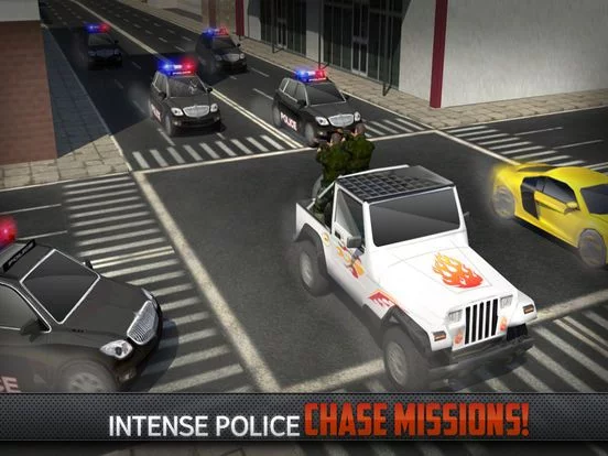 Изображение игры: Bank Robbery Real Car Driver Escape Shooting Game