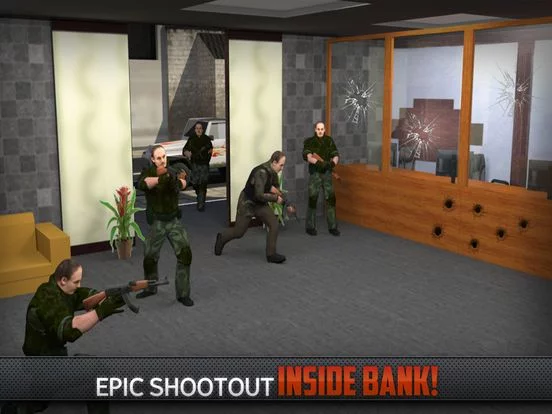 Изображение игры: Bank Robbery Real Car Driver Escape Shooting Game
