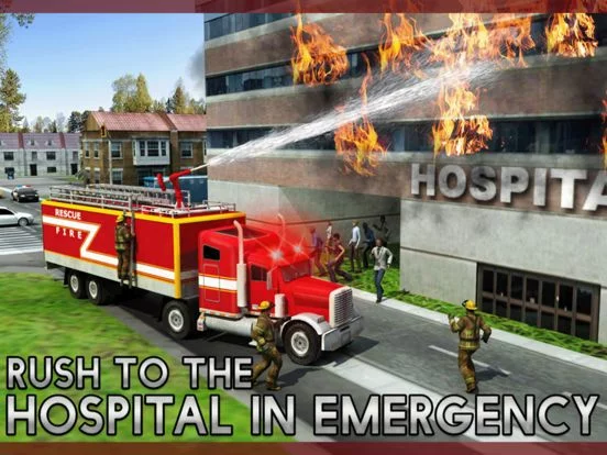 Изображение игры: Rescue Fire Truck Simulator Game: 911 Firefighter