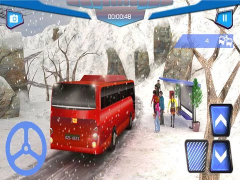 Изображение игры: Winter City Off-road Hill Bus Driving Simulator 3D