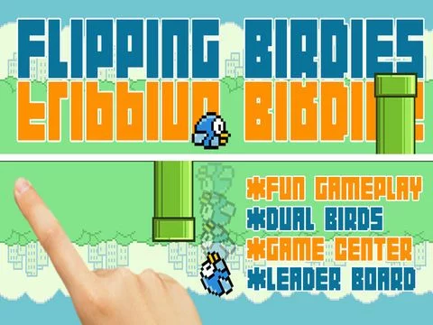 Изображение игры: Flipping Birds Game