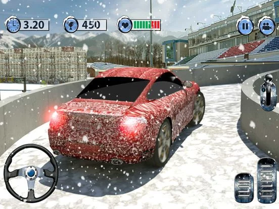 Изображение игры: Multi-Level Snow Car Parking Mania 3D Simulator