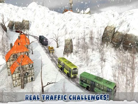 Изображение игры: Winter City Off-road Hill Bus Driving Simulator 3D