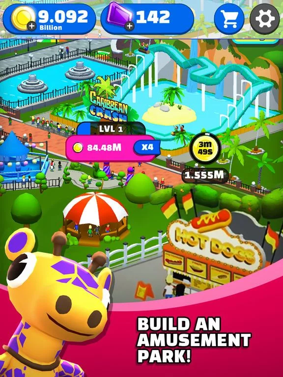 Изображение игры: Click Park: Idle Building Game