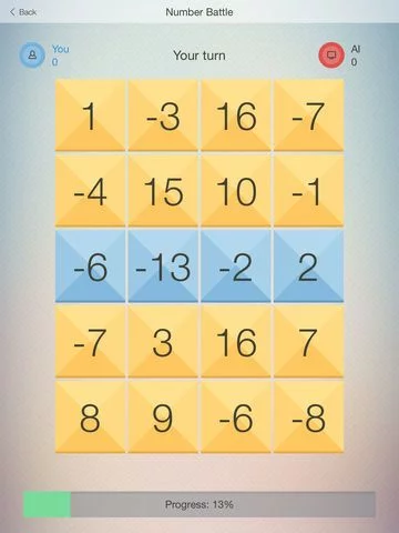Изображение игры: Number Battle - fun game (puzzle) with numbers. Show the erudition, play with friends