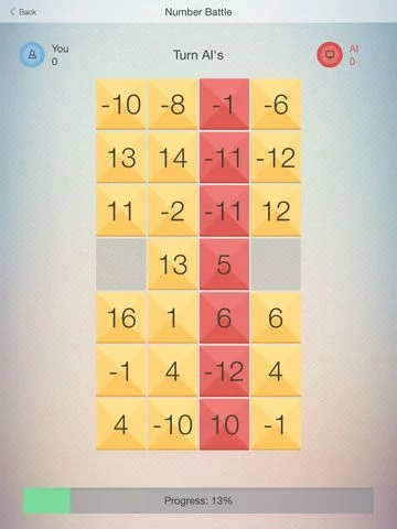 Изображение игры: Number Battle - fun game (puzzle) with numbers. Show the erudition, play with friends