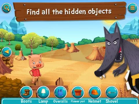 Изображение игры: The Three Little Pigs - Search and find