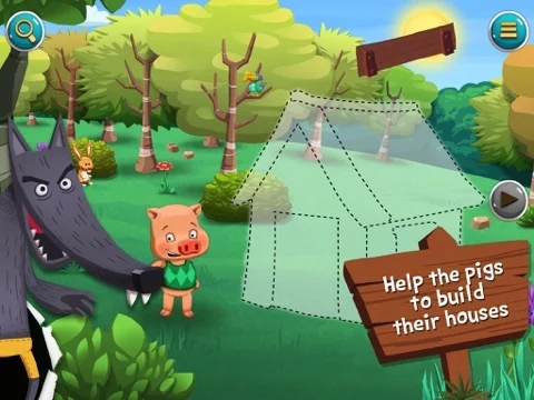 Изображение игры: The Three Little Pigs - Search and find