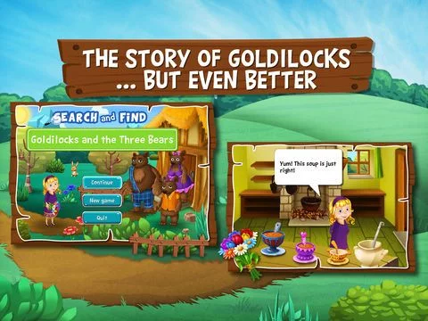 Изображение игры: Goldilocks and the Three Bears - Search and find