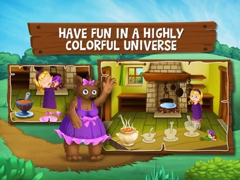 Изображение игры: Goldilocks and the Three Bears - Search and find
