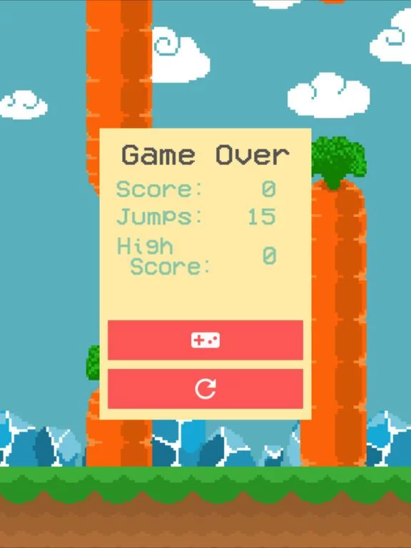 Изображение игры: Hit game Bunny jump