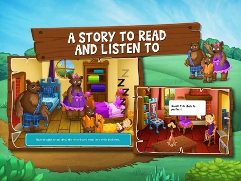 Изображение игры: Goldilocks and the Three Bears - Search and find